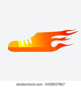 This is a vector-shaped fireshoe logo that depicts the spirit in every step
