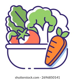 Dieses Gemüsesymbol eignet sich für den Erntedanktag.