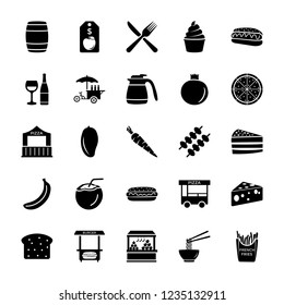 
This is vendors or seller solid icons pack accommodating food and drink elements. Hence if your projects have subjects like food blogging, food vlogging, bakeries or any other related assignment you 