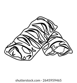 This is a versatile abstract geometric vector illustration with simple shapes and a clean, minimalist style Ideal for backgrounds, patterns, and creative designs.