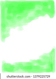 This is a vertical watercolor style background illustration with margins.