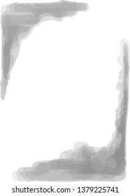 This is a vertical watercolor style background illustration with margins.