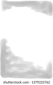 This is a vertical watercolor style background illustration with margins.