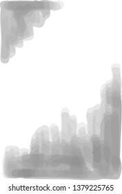 This is a vertical watercolor style background illustration with margins.