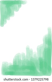 This is a vertical watercolor style background illustration with margins.