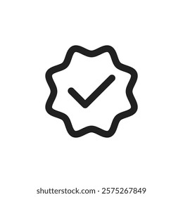 This very appealing checkmark icon beautifully signifies approval or completion, making it an incredibly versatile choice for various digital designs and user interfaces in todays techdriven world