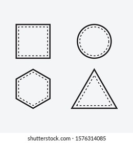 This is a very cool 4 item.Have rectangle,Circle,Triangle & geometric.