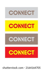this is a very cool logo with the word connect suitable for designing clothes, hats, t-shirts, bags, and company logos