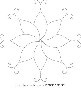 Este é um tipo muito simples de design de Mandala