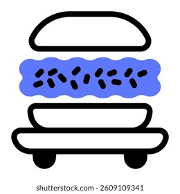 This Vetkoek icon is suitable for Africa, Africa Day, etc