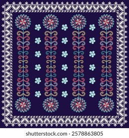 This vibrant design, inspired by Uzbek-Turkic motifs, is perfect for decorative pillows. Featuring intricate geometric patterns and elegant floral elements, it brings a touch of cultural richness.