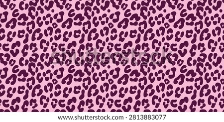 This vibrant leopard print with contrasting dark purple spots on a soft pink background is a stylish and fashionable solution for apparel, accessories, and textiles. This expressive pattern is perfect for creating memorable designs in fashion, interiors, and digital art, highlighting individuality and modern taste. Use this print for packaging, branding, promotional materials, and creative projects, adding dynamism and a bold accent to any visual concept.