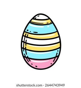 This vibrant and striped Easter egg design is absolutely perfect for your festive celebrations this season