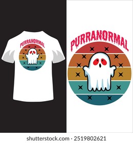 Este vibrante diseño de camiseta presenta una versión divertida y caricaturesca de Shot Deskison como un fantasma amigable. Flota sobre un escritorio lleno de golosinas de Halloween, calabazas diminutas y telarañas