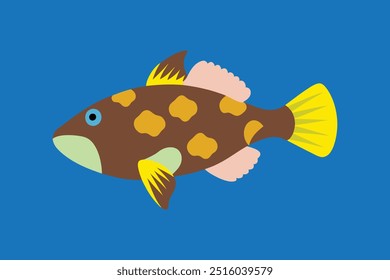 This vibrant vector artwork features a variety of Gobi marine fishes, beautifully illustrated for digital and print use. Perfect for aquatic-themed designs, logos, or educational materials