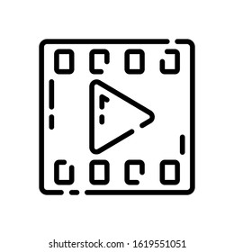 this is  video vector icon on a white background.