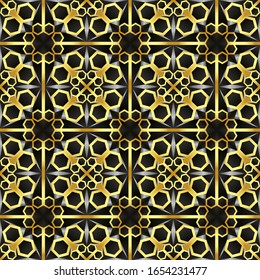 This is a vintage golden texture in oriental style. Luxury pattern for premium design.