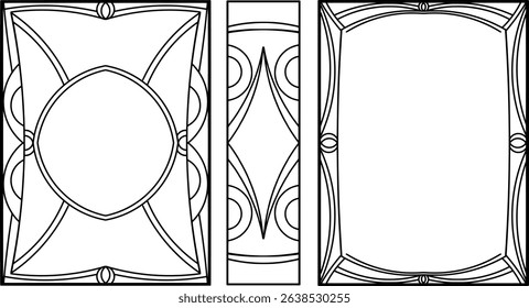 This is a vintage gothic themed book cover design with a center front and back.