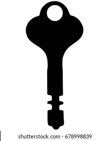 This vintage key illustration was made from my own photo. The key is old and worn from years of use. This gives the edges of the illustration a realistic look.