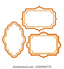 This vintage rectangular frame vector set features elegant, ornate designs perfect for adding a touch of classic style to invitations, certificates, cards, and other creative projects.