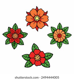 This "Vintage Victorian Flowers Clip Art Set"features beautifully detailed vector illustrations perfect for adding an elegant touch to your design projects, including invitations, scrapbooks and decor