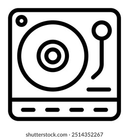 Dieses Vinyl-Symbol eignet sich für Musik, Musikinstrument, Unterhaltung und Multimedia, etc.