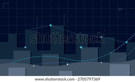 This visual representation displays a trending graph with varying data points indicating growth and decline over a specified time period. The background provides a grid for clarity.