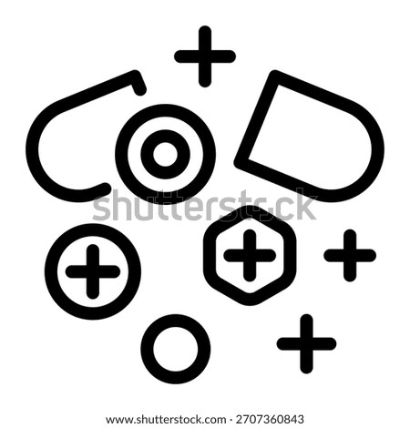 This Vitamin icon is suitable for pharmacy.