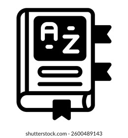 This Vocabulary icon is suitable for School, Education, Edutainment, etc