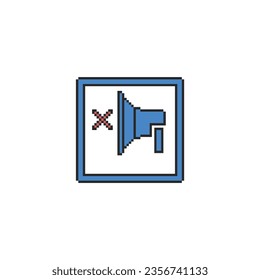 this is volume and sound icon in pixel art with simple color and white background ,this item good for presentations,stickers, icons, t shirt design,game asset,logo and your project.