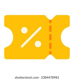 This Voucher icon is suitable for shopping, ecommerce, supermarket and business