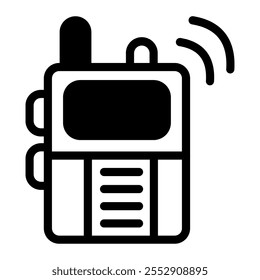 This Walkie talkie icon is suitable for winter sport, sport, winter holiday, etc.