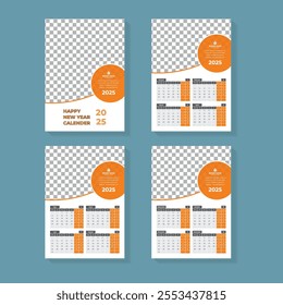 This is a wall calendar 2025 Design Template suitable for all businesses.