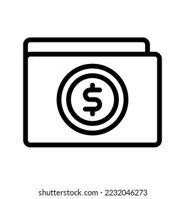 this is a wallet icon
icon with outline and pixel perfect style
this is one of the icons from the icon sets with Banking theme