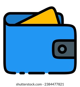 This Wallet icon is suitable for shopping, ecommerce, supermarket and business
