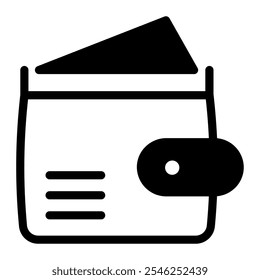 This Wallet icon is suitable for shopping, online shopping, etc.