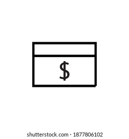 This is the wallet icon vector