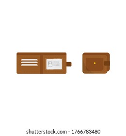 This is a wallet on white background.