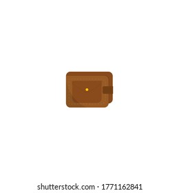 Das ist ein Portemonnaie auf weißem Hintergrund.