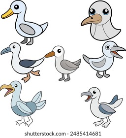 This is a Wandering Albatross  design ,animal vector design  with high quality eps format 