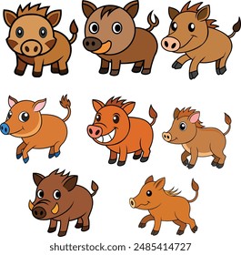 This is a Warthog animal vector design , animal vector design  with high quality eps format 