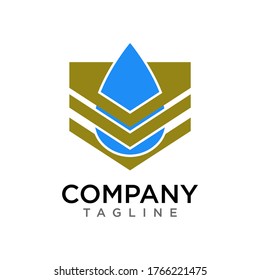 This is a water filter logo template