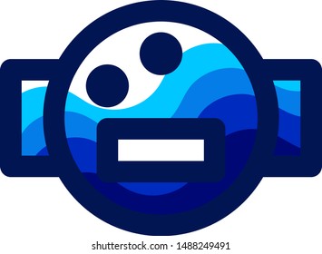 this is a water meter flat icon