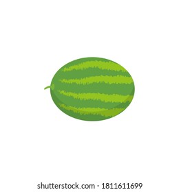 This is a watermelon isolated on white background.