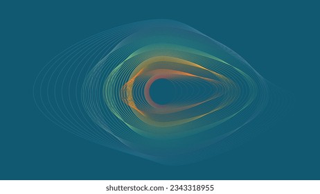 This wavy ring nebula background for people who love science and space.