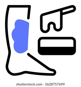 This Waxing icon is suitable for Beauty Salon, Spa, Barber Shop, etc