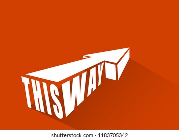 This way arrow