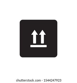 This way up icon symbol vector