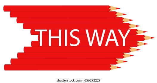 This way sign