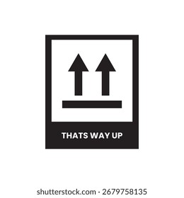 This Way Up in Square Icon
